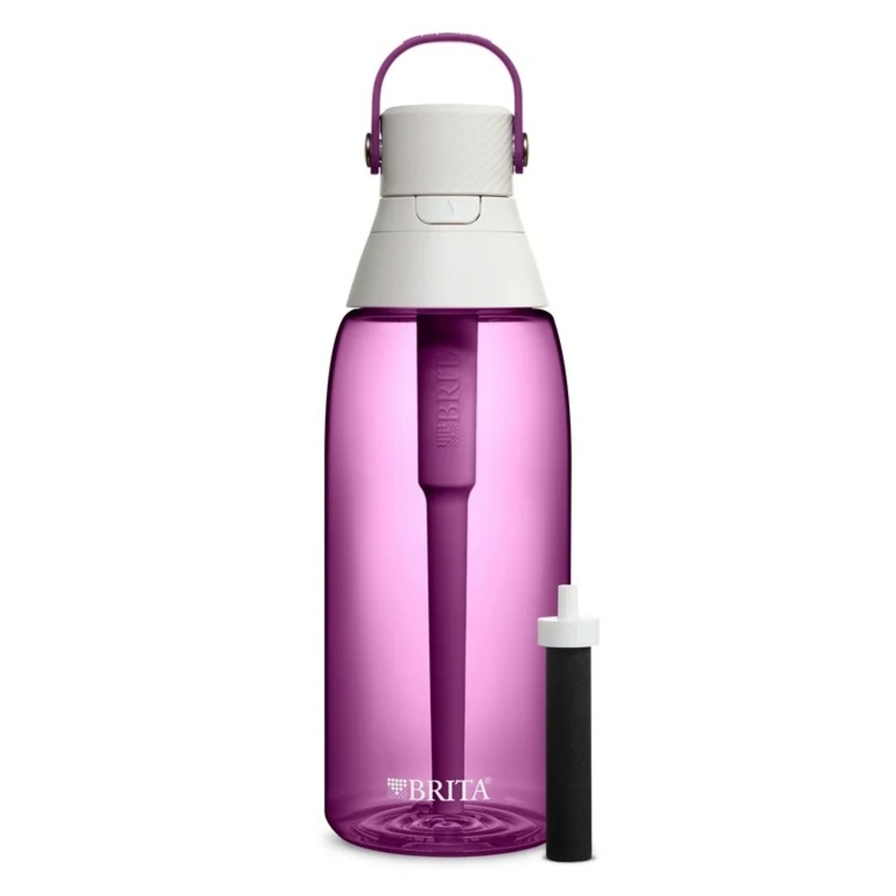 BRITA Premium Filtering Water Bottle - Hard Sided Plastic, 36oz